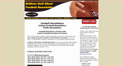 Desktop Screenshot of gridirongoldsheet.com